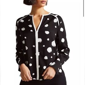 Ted Baker Dulani Spot Print Top